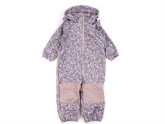 Name It deauville mauve blomstret heldragt softshell